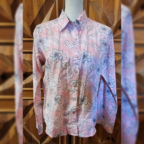 twenty x Tops - Twenty X Pearl Snap Shirt Sz M
